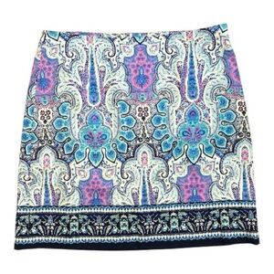 Talbots Paisley Print Skirt